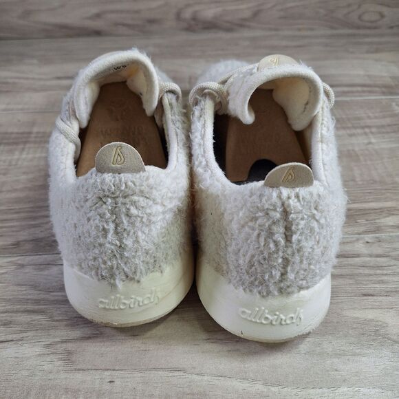 Allbirds Wool Runners Fluffs Shoes White Athletic Lace Up Sneakers Women's Sz 9 - Picture 6 of 11